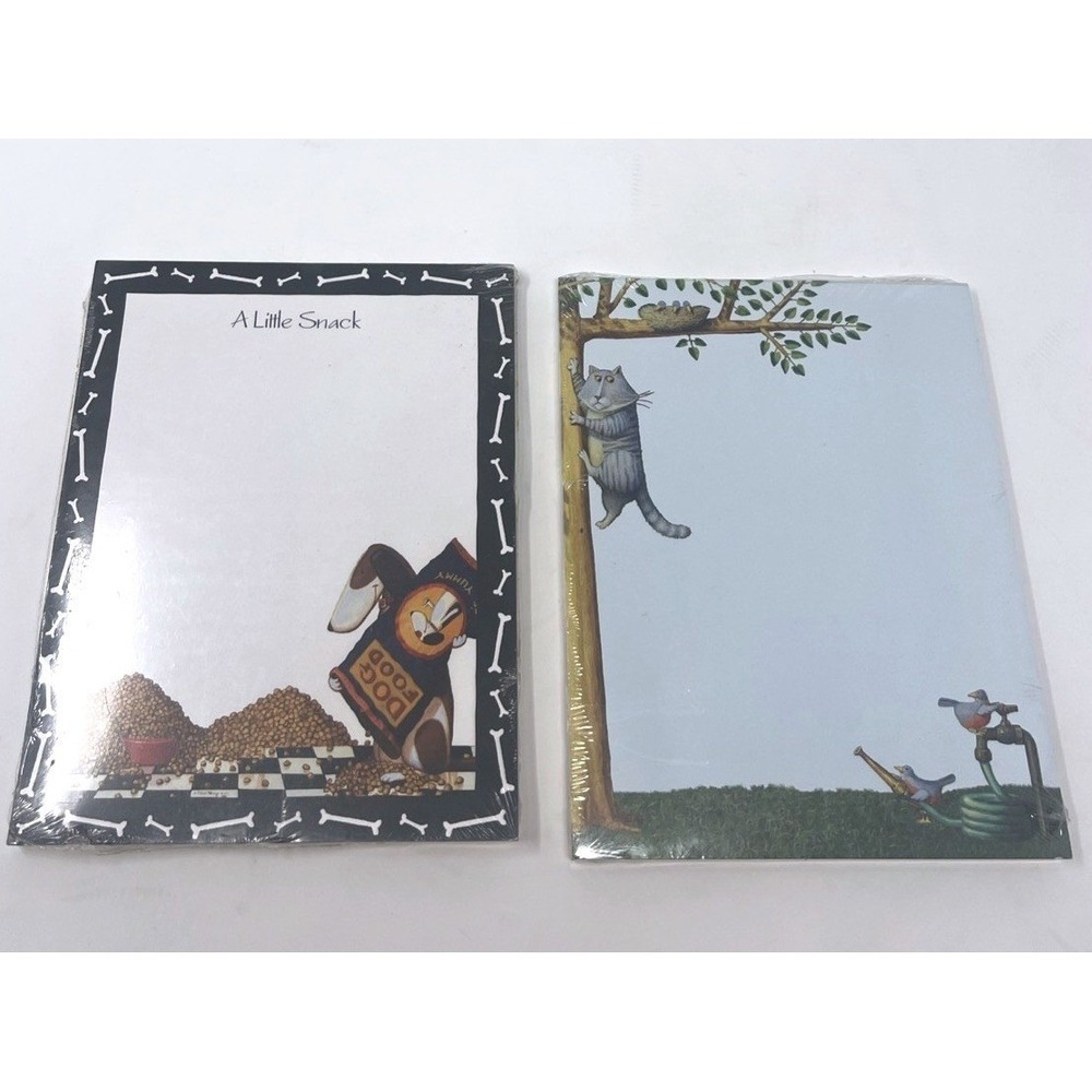 LOT of 2 LANG Design NOTE Pads 2005 New Old Stock 5x7 -60 Sheets Each Ned Young